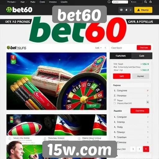 Promoções e bônus oferecidos no bet60